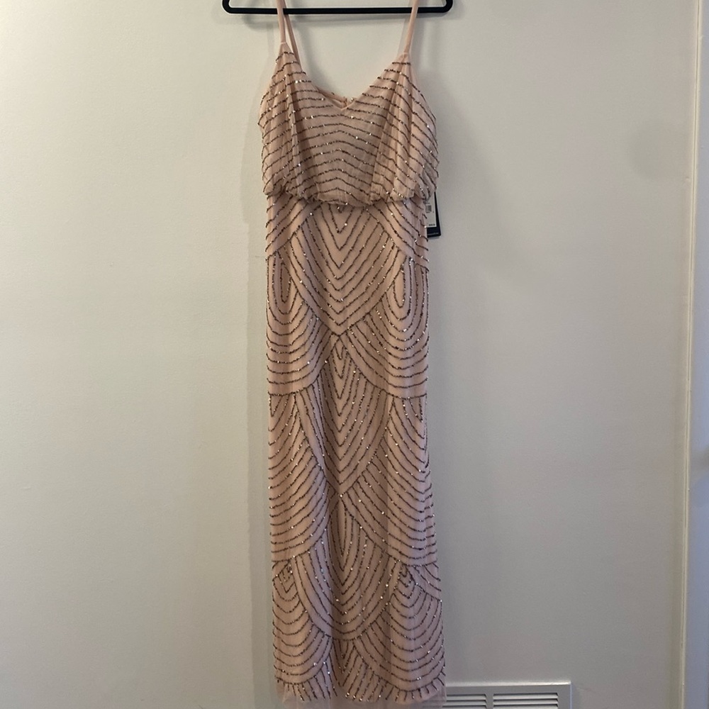 Adrianna Papell | Sequin Floor Length Dress - Picture 1 of 6